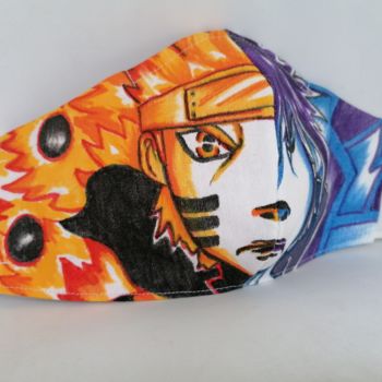 Artisanat intitulée "Masque Naruto versu…" par Anne D'Orion, Œuvre d'art originale