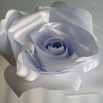 Ремесла под названием "Rose de papier et d…" - Anne D'Orion, Подлинное произведение искусства