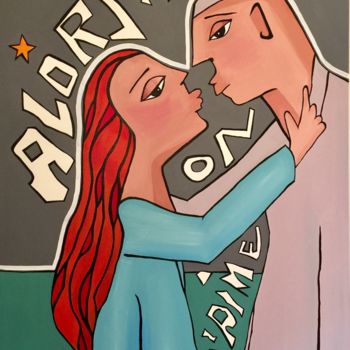 Malarstwo zatytułowany „“Alors on s’aime”” autorstwa Anne Miciak, Oryginalna praca, Olej