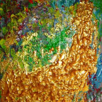 Pintura intitulada "La ruée vers l'or" por Anne Geritzen, Obras de arte originais, Óleo