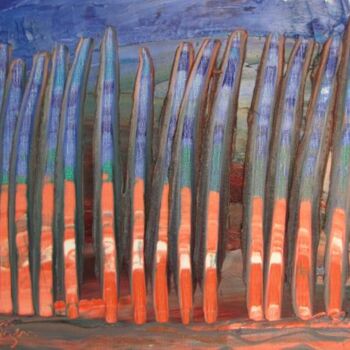 Painting titled "Derrière la dune" by Anne Geritzen, Original Artwork