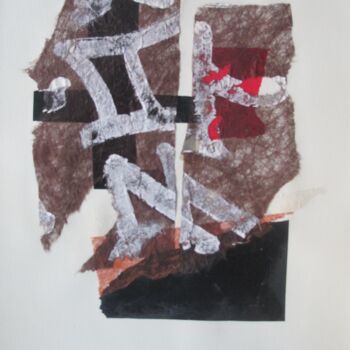 Collages intitolato "Tan 3931" da Anne Guerrant, Opera d'arte originale