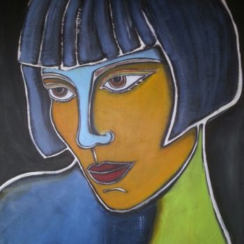 Painting titled "hommage-a-louise-br…" by Lô, Original Artwork, Acrylic