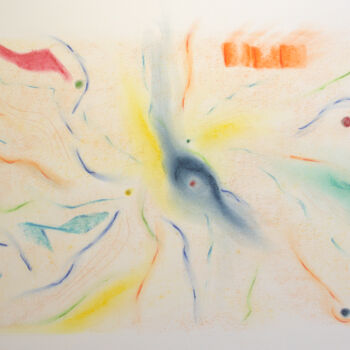 Drawing titled "Vie infinie" by Anne Laure Klein, Original Artwork, Pastel