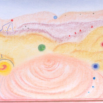 Rysunek zatytułowany „transmutation” autorstwa Anne Laure Klein, Oryginalna praca, Pastel