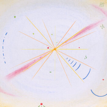 图画 标题为“Vers la conscience…” 由Anne Laure Klein, 原创艺术品, 粉彩