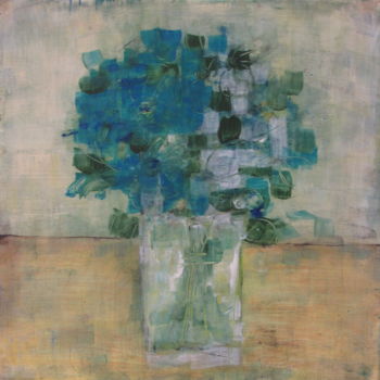 Painting titled "vase" by Anne Lerbs, Original Artwork, Acrylic