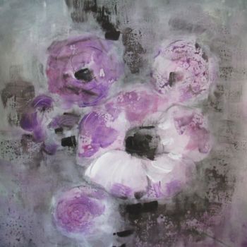 Painting titled "mauve" by Anne Lerbs, Original Artwork, Acrylic
