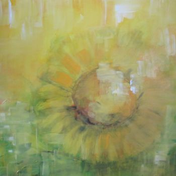 Painting titled "soleil" by Anne Lerbs, Original Artwork, Acrylic
