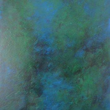 Painting titled "cascade bleue" by Anne Lerbs, Original Artwork, Acrylic