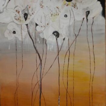 Peinture intitulée "A fleurs d'eau" par Anne-Lucie Tarrié, Œuvre d'art originale, Huile