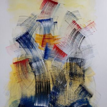 Peinture intitulée "L'alchimie" par Anne-Marie Breton, Œuvre d'art originale, Aquarelle