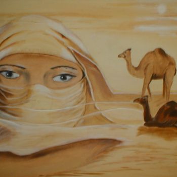 Painting titled "deesse-du-sahara.jpg" by Anne-Marie Landron, Original Artwork