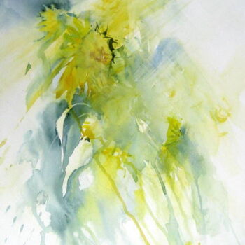 Painting titled "tournesols" by Anne-Marie Mary, Original Artwork