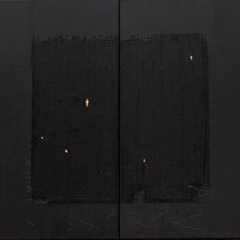 Peinture intitulée "nuit obscure 3" par Anne-Marie Mary, Œuvre d'art originale, Acrylique
