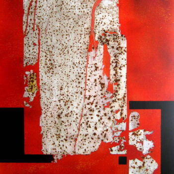 Collages titled "mémoire du temps n°…" by Anne-Marie Mary, Original Artwork