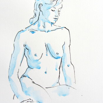Drawing titled "Alys 12 février" by Anne-Marie Mary, Original Artwork, Other