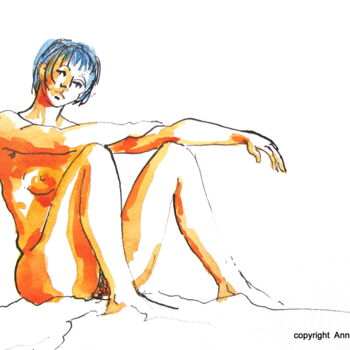 「croquis Véronik 28…」というタイトルの描画 Anne-Marie Maryによって, オリジナルのアートワーク, その他