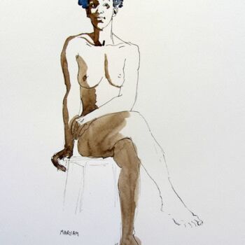Drawing titled "croquis Loane 16 oc…" by Anne-Marie Mary, Original Artwork, Other