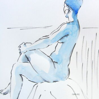 Drawing titled "croquis Solenn (3)…" by Anne-Marie Mary, Original Artwork