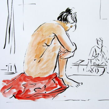 Tekening getiteld "natalia(4) 16 sept…" door Anne-Marie Mary, Origineel Kunstwerk