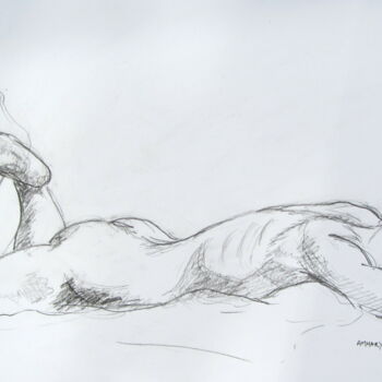 Drawing titled "croquis Solenn (2)…" by Anne-Marie Mary, Original Artwork