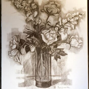 Drawing titled "copie sépia n b" by Anne Marie Mazzocchi, Original Artwork, Other