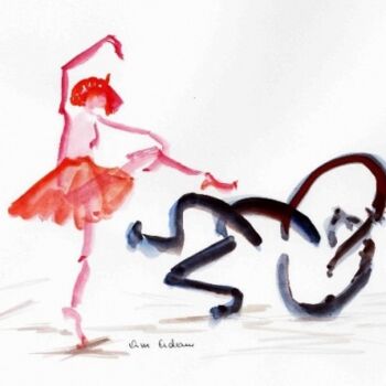 Рисунок под названием "la danse du ventre" - Anne Marie Mazzocchi, Подлинное произведение искусства