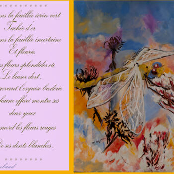 绘画 标题为“d-un-poeme-de-rimba…” 由Anne Marie Mazzocchi, 原创艺术品