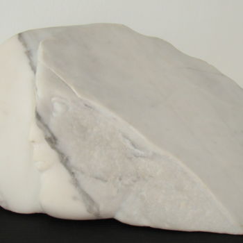 Sculpture titled "femme marbre" by Anne Marie Mermet, Original Artwork, Stone