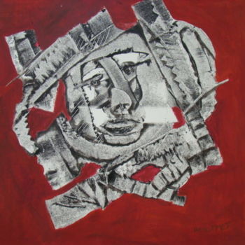 Картина под названием "otage" - Anne Marie Mermet, Подлинное произведение искусства, Акрил