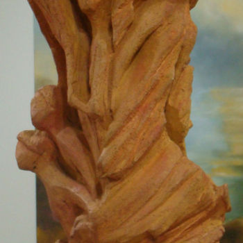 Скульптура под названием "tous ensemble" - Anne Marie Mermet, Подлинное произведение искусства, Терракота