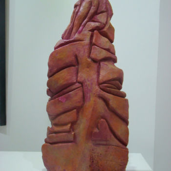 Skulptur mit dem Titel "couple" von Anne Marie Mermet, Original-Kunstwerk, Terra cotta