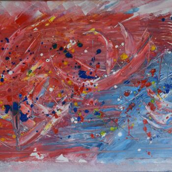 Painting titled "Symphonie colorée" by Anne Marie Palaze, Original Artwork, Acrylic