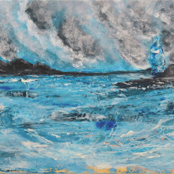 Schilderij getiteld "Ouragan" door Anne Marie Palaze, Origineel Kunstwerk, Acryl
