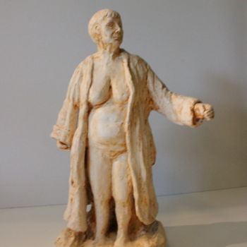 Sculpture titled "Après le bain" by Anne-Marie Simard-Grasset, Original Artwork, Terra cotta