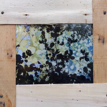 Collages intitulée "Sous les feuilles #1" par Anne Maury, Œuvre d'art originale, Travail numérique 2D