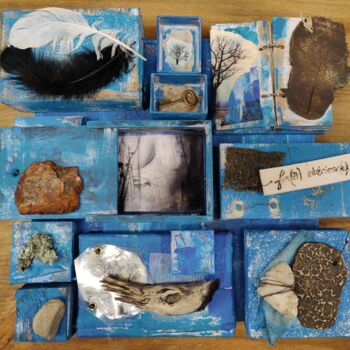 Collages titled "For(êt) intérieur(e…" by Anne Maury, Original Artwork, Collages