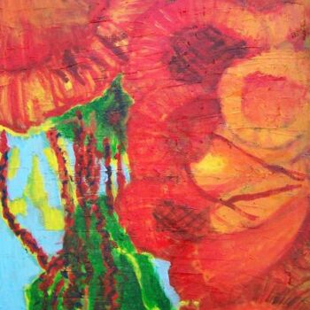 Pittura intitolato "Intime floraison" da Anne Maury, Opera d'arte originale, Olio