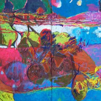 Peinture intitulée "En se faisant terre" par Anne Maury, Œuvre d'art originale, Huile