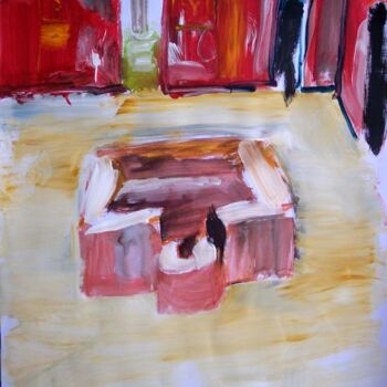 Malerei mit dem Titel "Pompéi II" von Anne Maury, Original-Kunstwerk, Öl