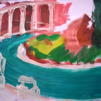 绘画 标题为“Villa Hadriana IV” 由Anne Maury, 原创艺术品, 油
