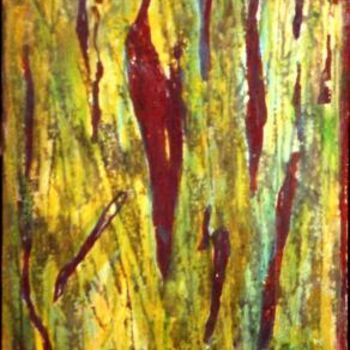 Painting titled "Ecorce VI" by Anne Maury, Original Artwork, Oil