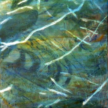 Malerei mit dem Titel "Reflets" von Anne Maury, Original-Kunstwerk, Öl