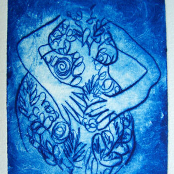 印花与版画 标题为“Ventre végétal” 由Anne Maury, 原创艺术品, 雕刻