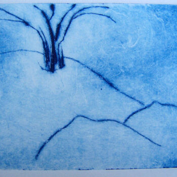 "Ventre arbre" başlıklı Baskıresim Anne Maury tarafından, Orijinal sanat, Gravür