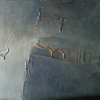 Malerei mit dem Titel "oeuvre-au-noir-40x4…" von Anne Meyer, Original-Kunstwerk