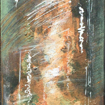 Peinture intitulée "8228" par Anne-Michelle Vrillet (Mina), Œuvre d'art originale, Autre Monté sur Châssis en bois