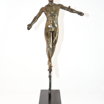 Sculpture intitulée "Fragile équilibre" par Anne Noël, Œuvre d'art originale, Bronze