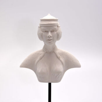 Skulptur mit dem Titel "Mira" von Anne Noël, Original-Kunstwerk, Gips